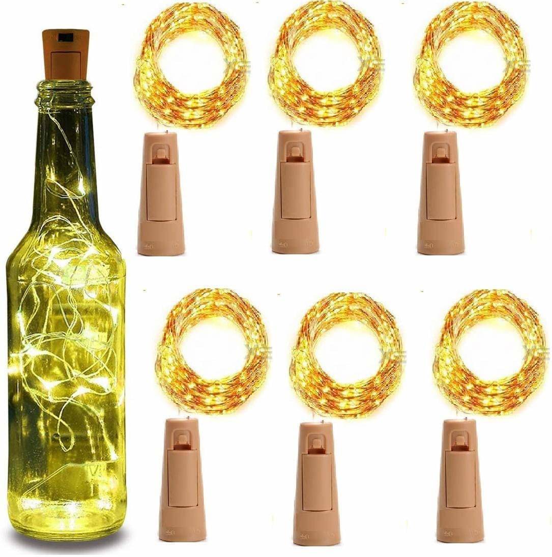     			ZESTRUM Yellow 2Mtr Cork light ( Pack of 6 )