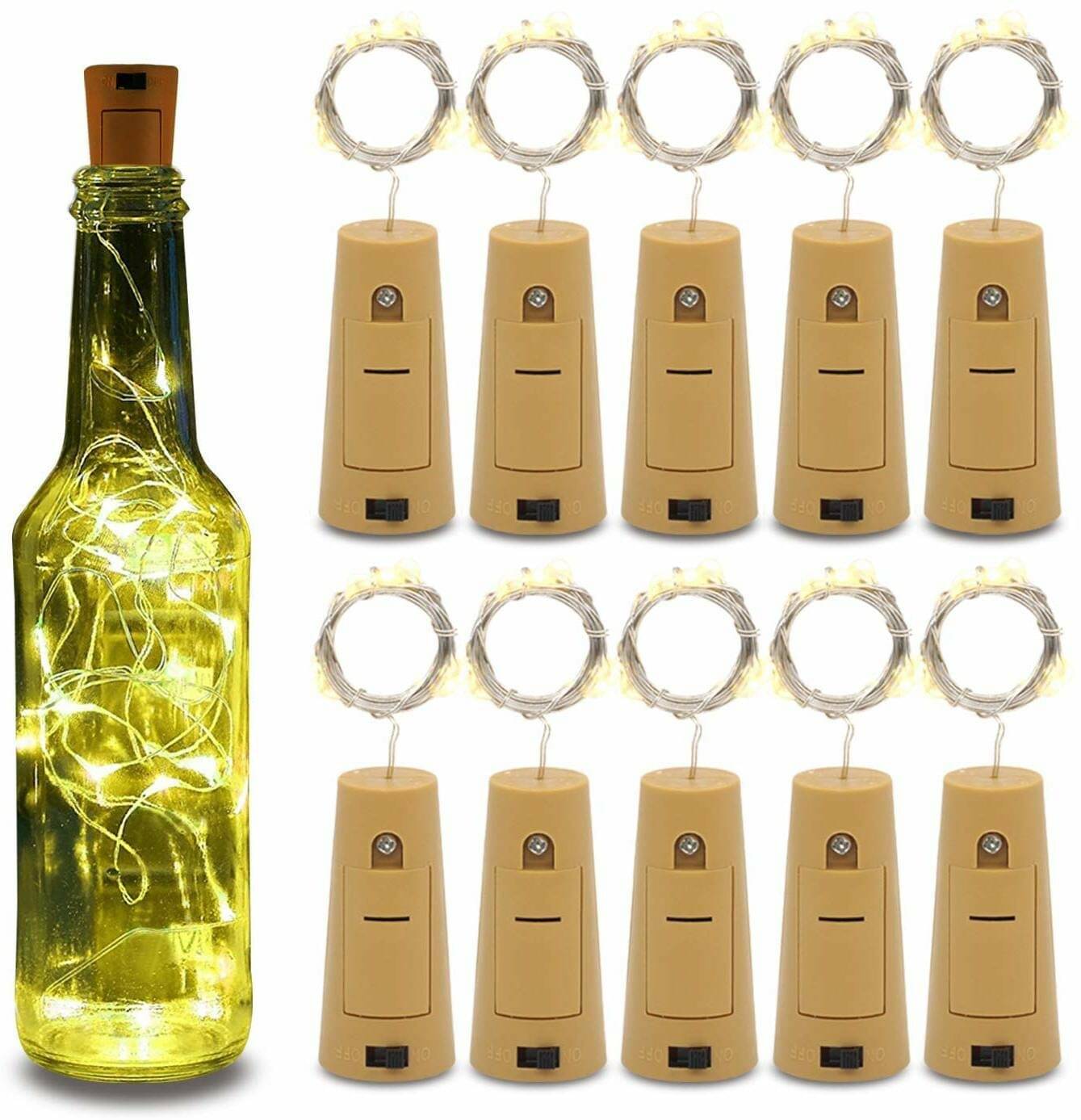    			ZESTRUM Yellow 3M Cork light ( Pack of 10 )