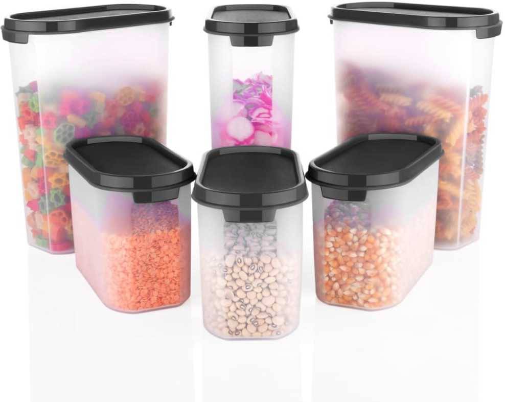     			omortex Plastic Blue Multi-Purpose Container ( Set of 6 )