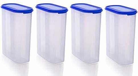     			omortex Plastic Blue Multi-Purpose Container ( Set of 4 )