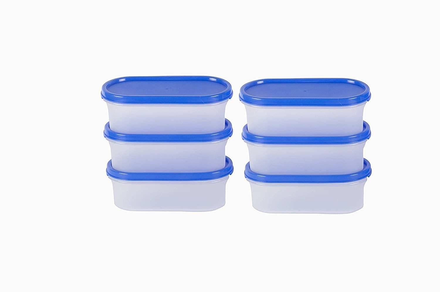     			omortex Plastic Blue Utility Container ( Set of 6 )