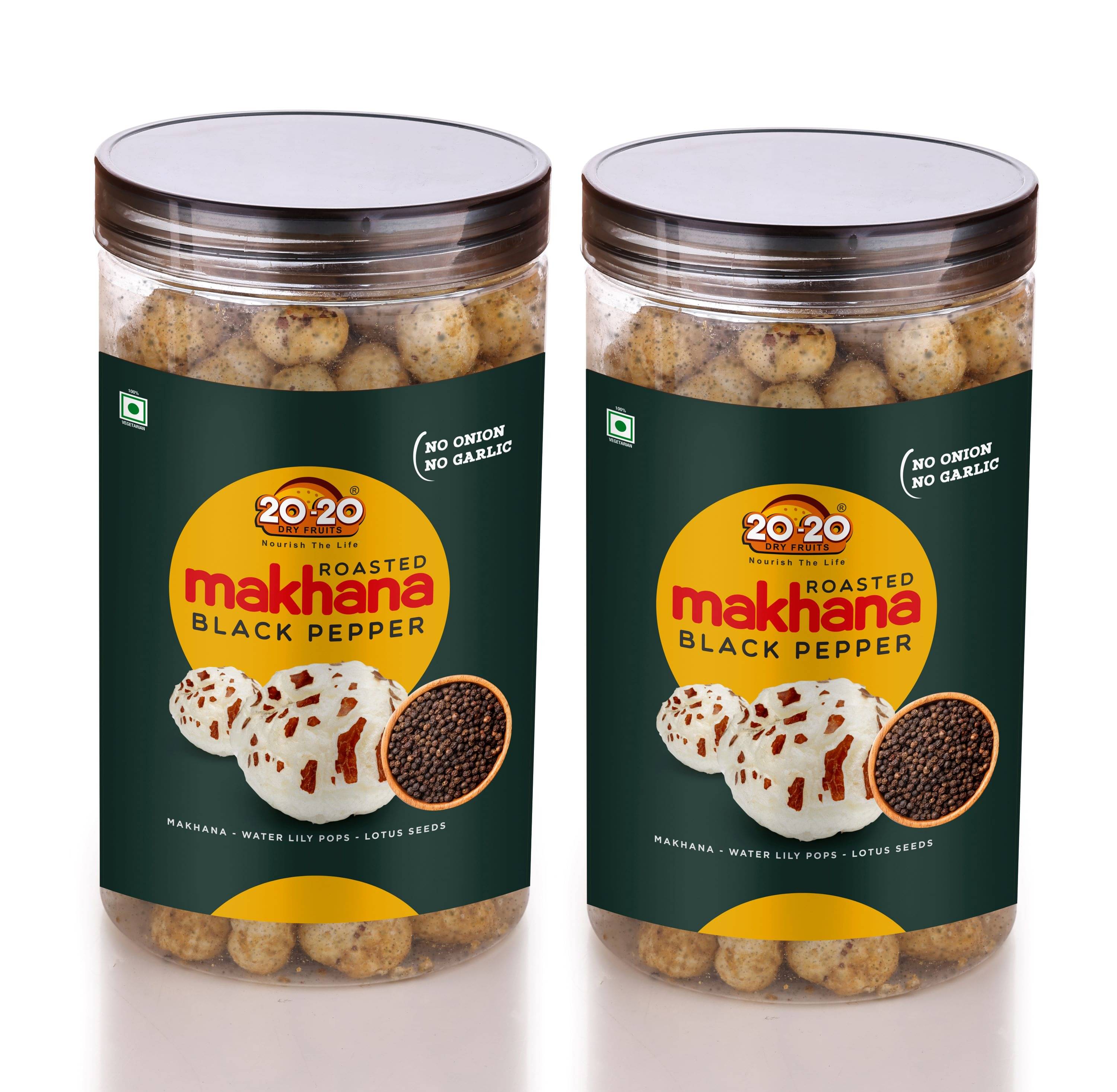    			20-20 Dry Fruits Lotus Seeds Pop /Gorgon Nut Puffed Kernel (Makhana) 70 Grams Each Pack of 2