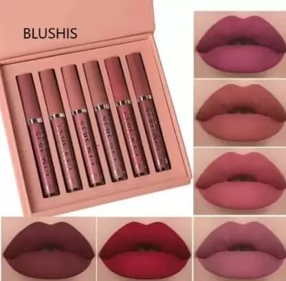     			Blushis Handaiyan Waterproof Long Lasting Matte Lipstick Set For Women (Pack of 6)