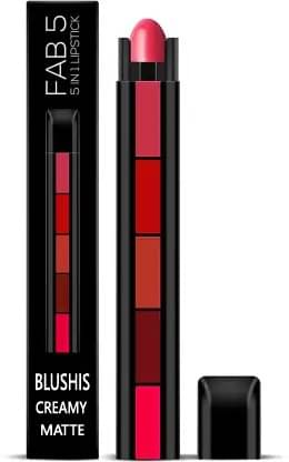 BLUSHIS All Day Long Lasting Multicolor Matte Finish 5 in 1 Lipstick BLUSHIS All Day Long Lasting Multicolor Matte Finish 5 in 1 Lipstick