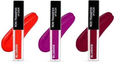 BLUSHIS Highly Pigmented Multi Color Matte Lipstick Combo (Pack of 3) BLUSHIS Highly Pigmented Multi Color Matte Lipstick Combo (Pack of 3)