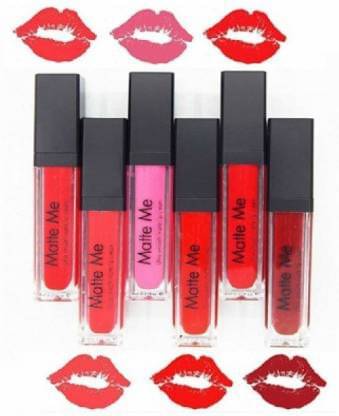 BLUSHIS Long Wear Multi Color Liquid Matte Lipstick (Pack of 6) BLUSHIS Long Wear Multi Color Liquid Matte Lipstick (Pack of 6)
