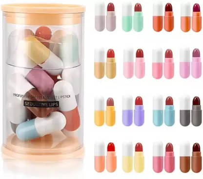 BLUSHIS Long Lasting Multicolor Mini Matte Lipstick (Pack of 16) BLUSHIS Long Lasting Multicolor Mini Matte Lipstick (Pack of 16)