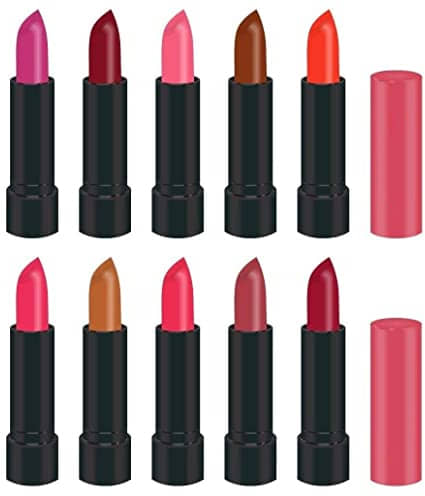 BLUSHIS High Defination Multicolor Matte Lipstick Combo (Pack of 10)