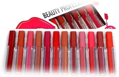     			BLUSHIS Long Stay Multicolor Matte Lipstick (Pack of 12)