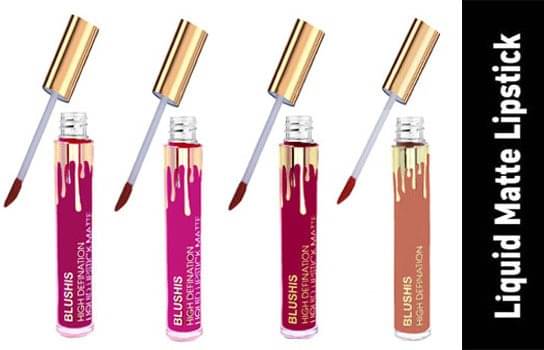BLUSHIS Long Lasting Multicolor Hydrating Matte Lipstick Combo (Pack of 4) BLUSHIS Long Lasting Multicolor Hydrating Matte Lipstick Combo (Pack of 4)
