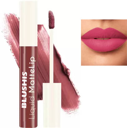    			BLUSHIS All Day Long Lasting Peach Matte Lipstick