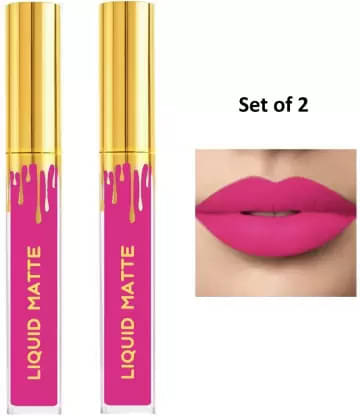     			BLUSHIS Long-Lasting Multi Color Matte Finish Lipstick (Pack of 2)