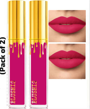     			BLUSHIS High Defination Pink Matte Lipstick Combo (Pack of 2)
