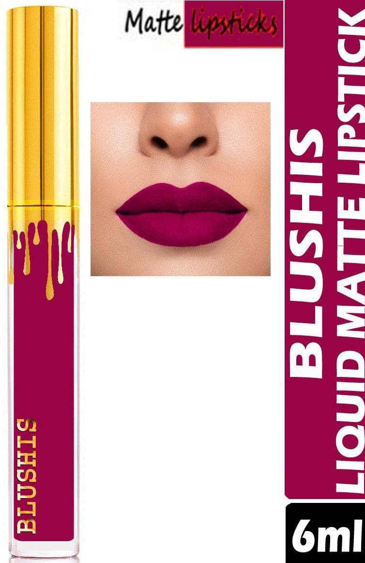     			BLUSHIS Super Stay Pink Matte Liquid Lipstick