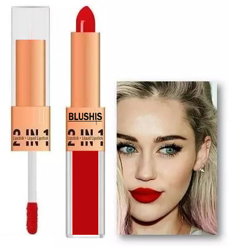     			BLUSHIS Long Lasting Hydrating Red Matte Finish Lipstick
