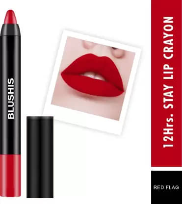     			BLUSHIS Long Lasting Hydrating Red Matte Crayon Lipstick