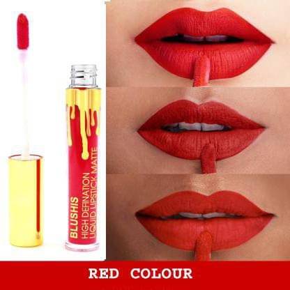     			BLUSHIS High Defination Red Super Matte Lipstick