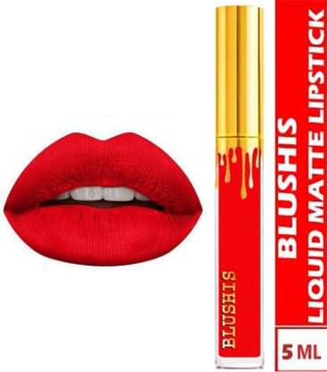     			BLUSHIS Red Matte Lipstick 0.12
