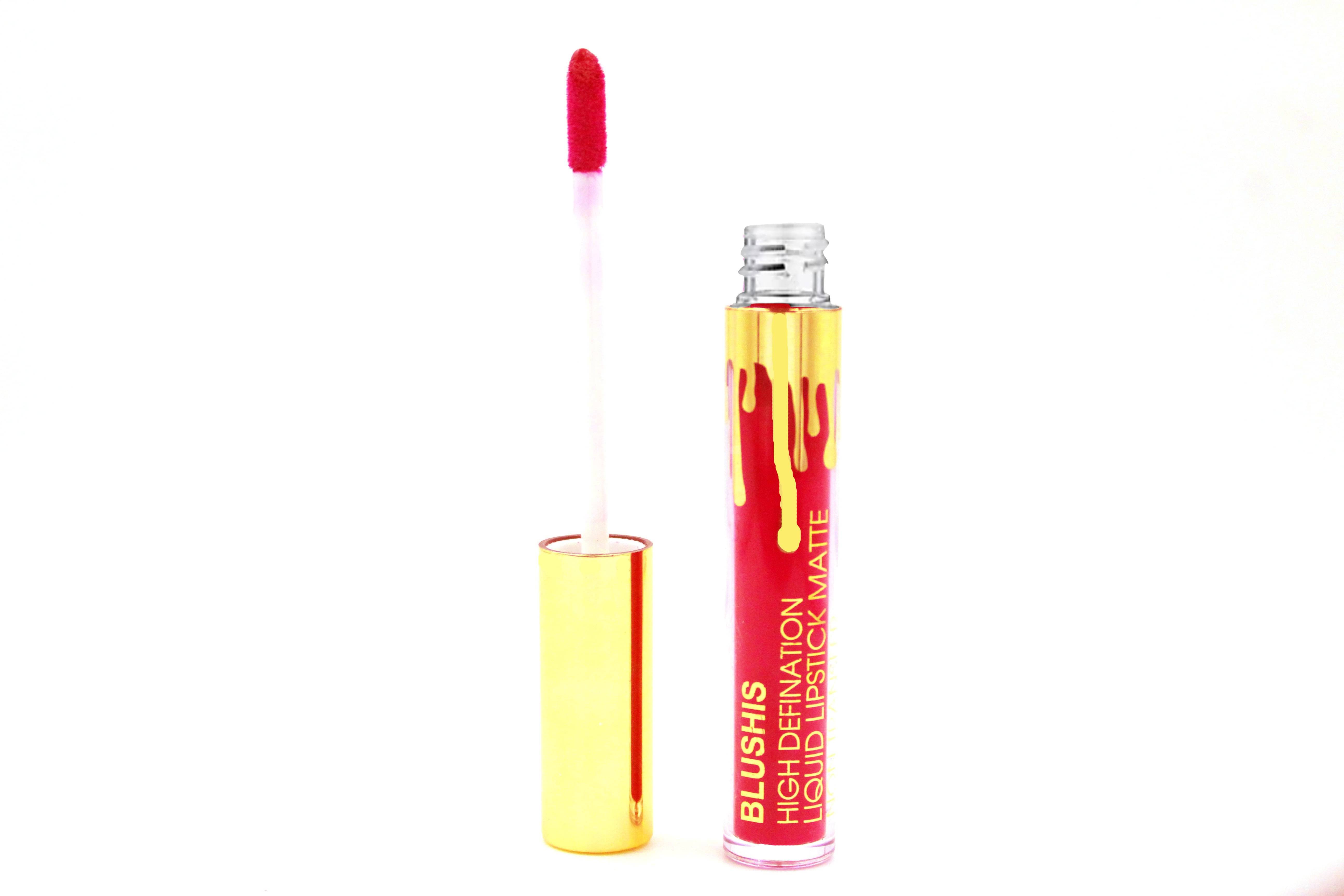     			BLUSHIS Red Ultra Smooth Long Wear Matte Finish Liquid Lipstick