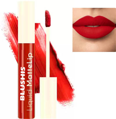     			BLUSHIS High Pigmentation Red Super Matte Hydrating Lipstick