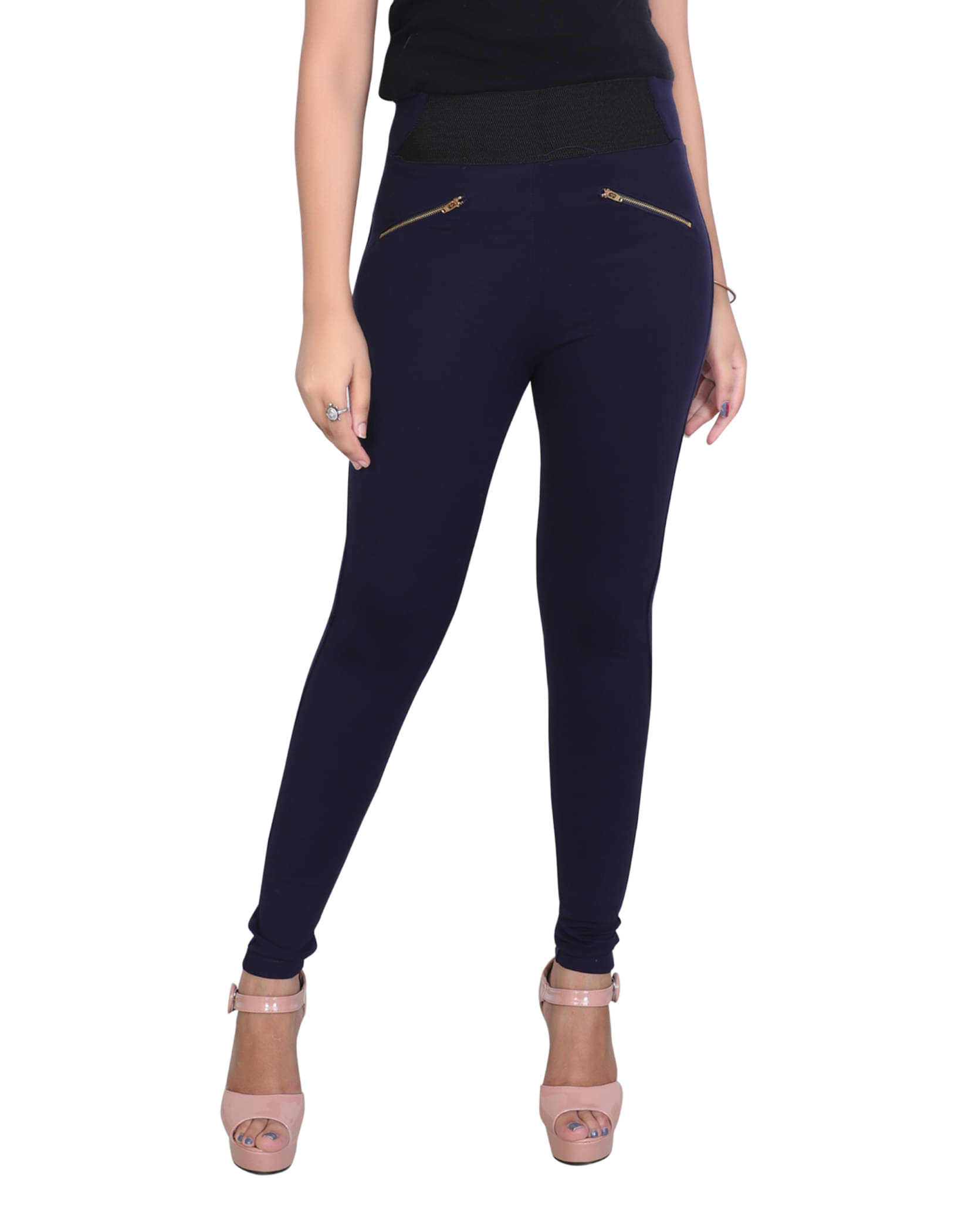     			BMAP - Lycra Regular Fit Navy Blue Women's Jeggings ( Pack of 1 )