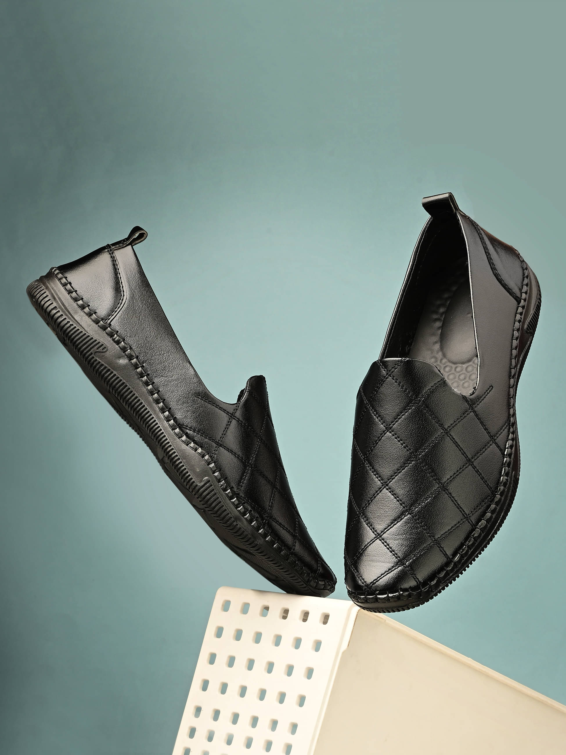     			BRAWO Men Latest Ethnic Mule Slip-On Black Men's Slip-on Shoes