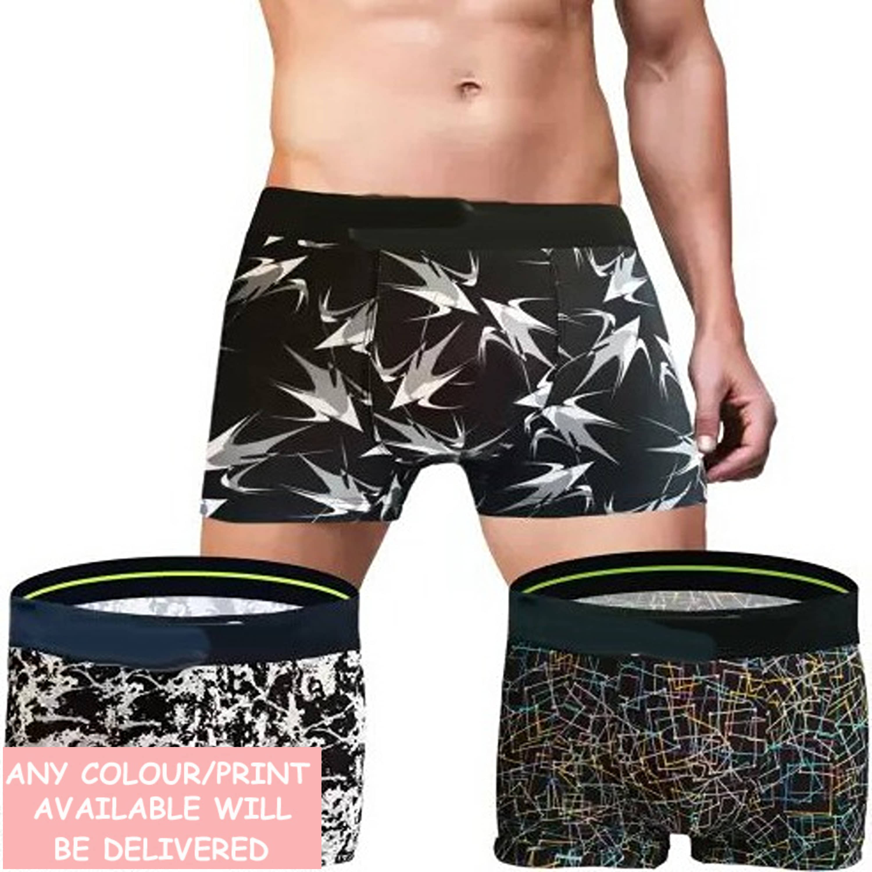 CAVENDRES Pack of 3 Nylon Trunks For Men's ( Multicolor1 )
