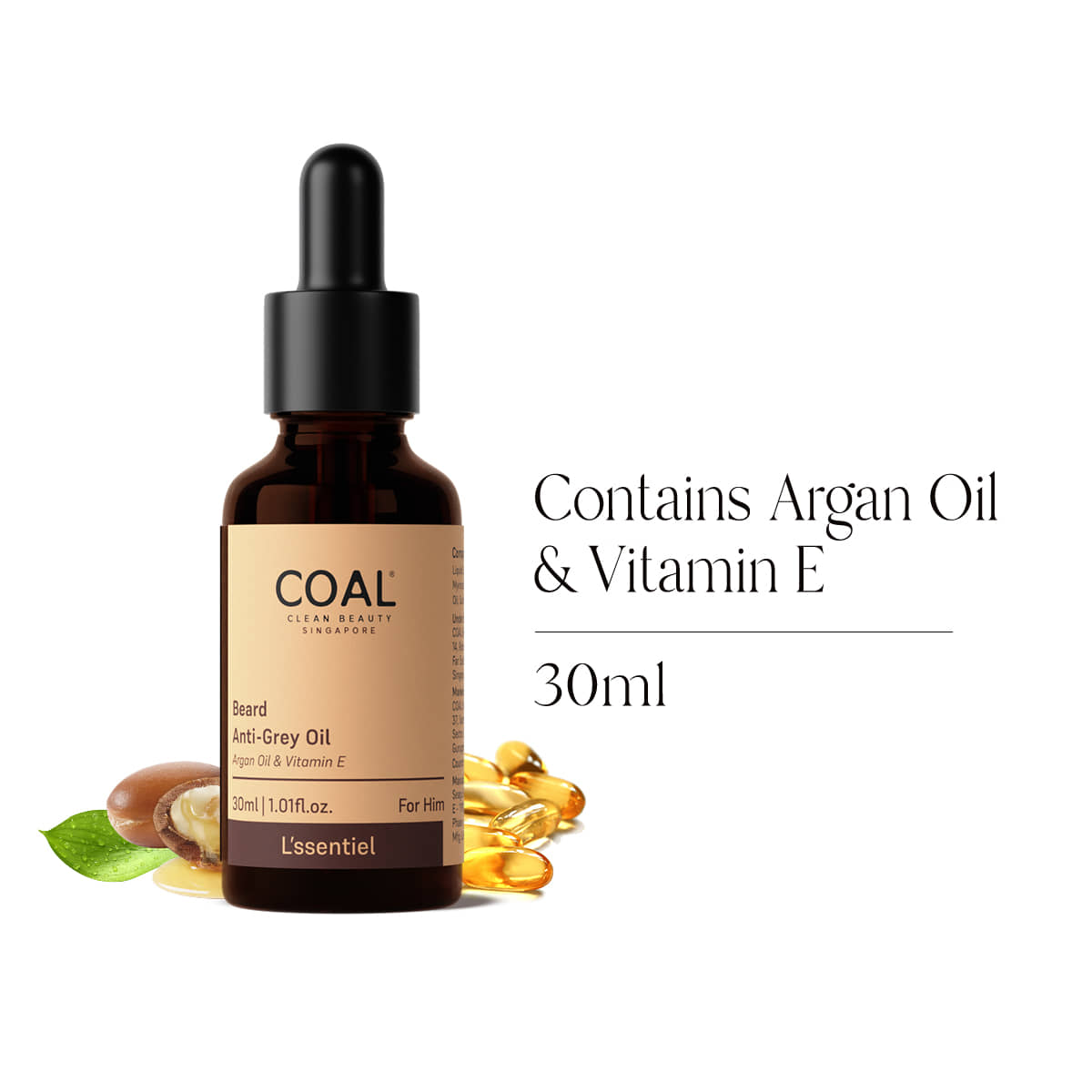 COAL CLEAN BEAUTY Anti Irritant Beard Oil 30 ml - Beard Care and Tools | Buy online on ZillyBuy