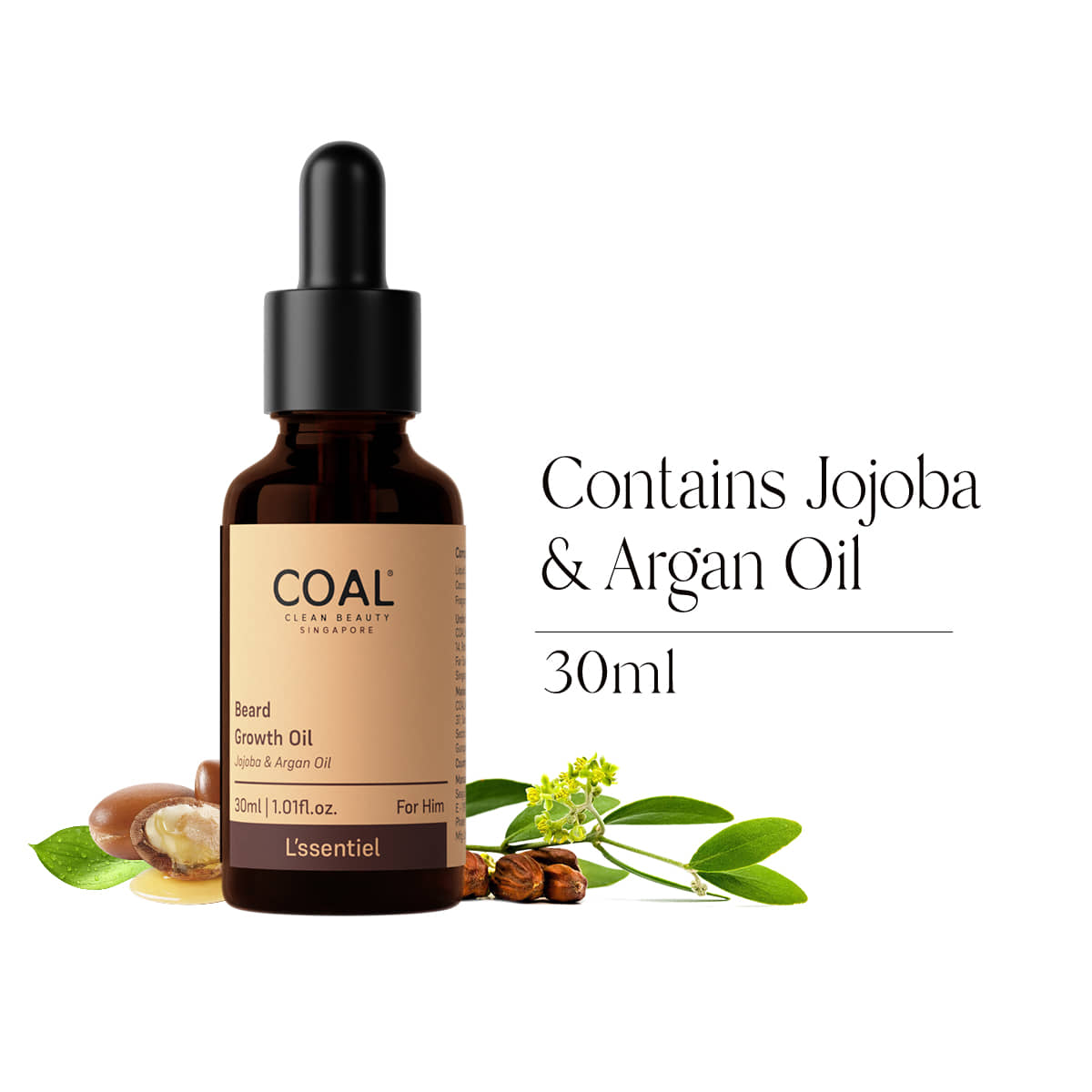 COAL CLEAN BEAUTY Coconut Oil Beard Oil 30 ml - Beard Care and Tools | Buy online on ZillyBuy