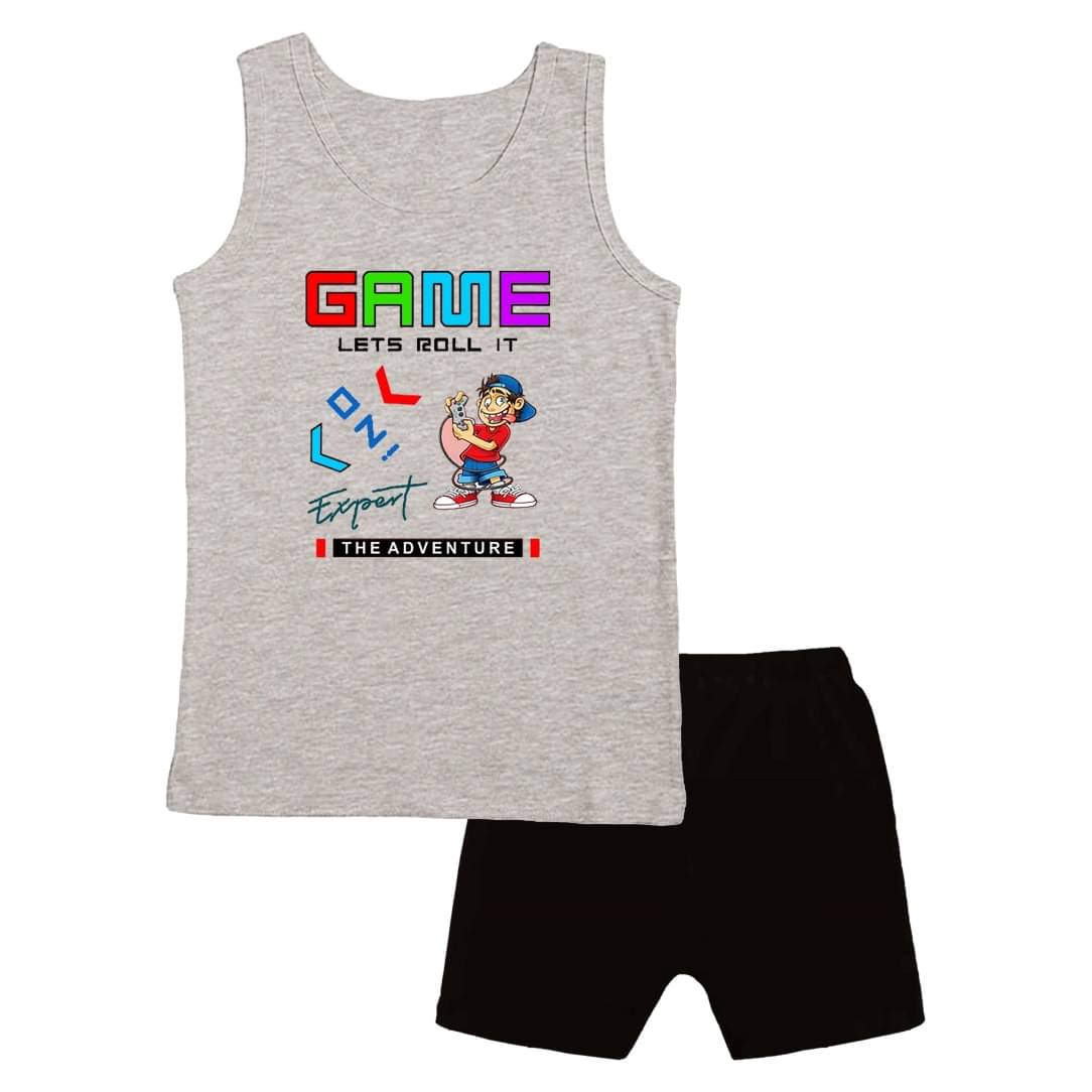     			COOLTEES4U Pack of 1 Unisex Cotton T-Shirt & Shorts Set ( Multicolor )