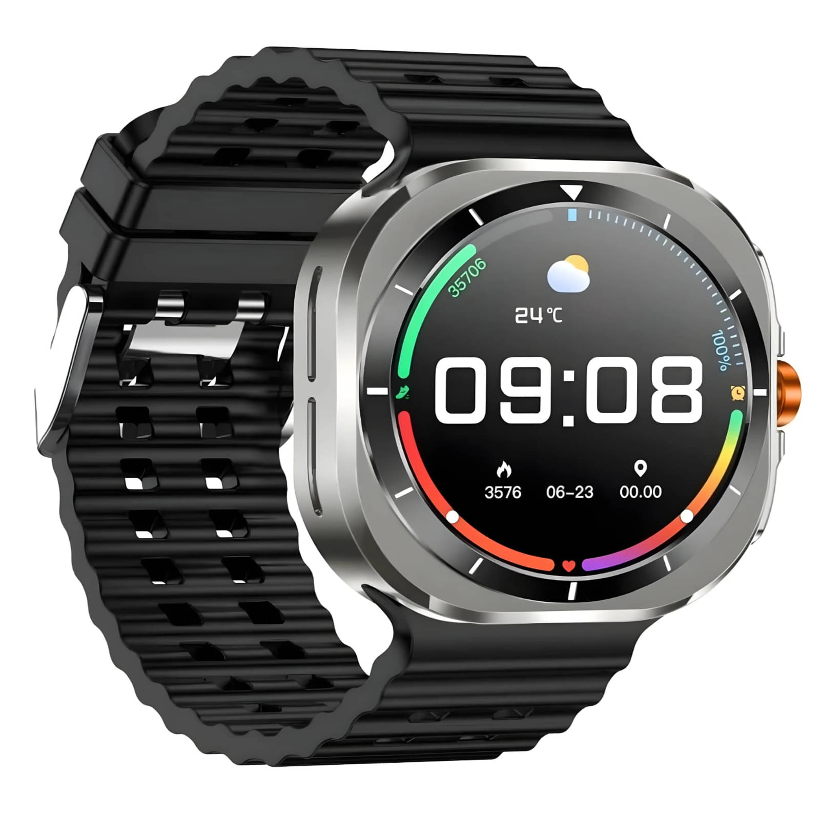     			COREGENIX IPS LCD BT Calling Smart Watch with Rubber Strap Upto 1-2 days Backup ( Black )