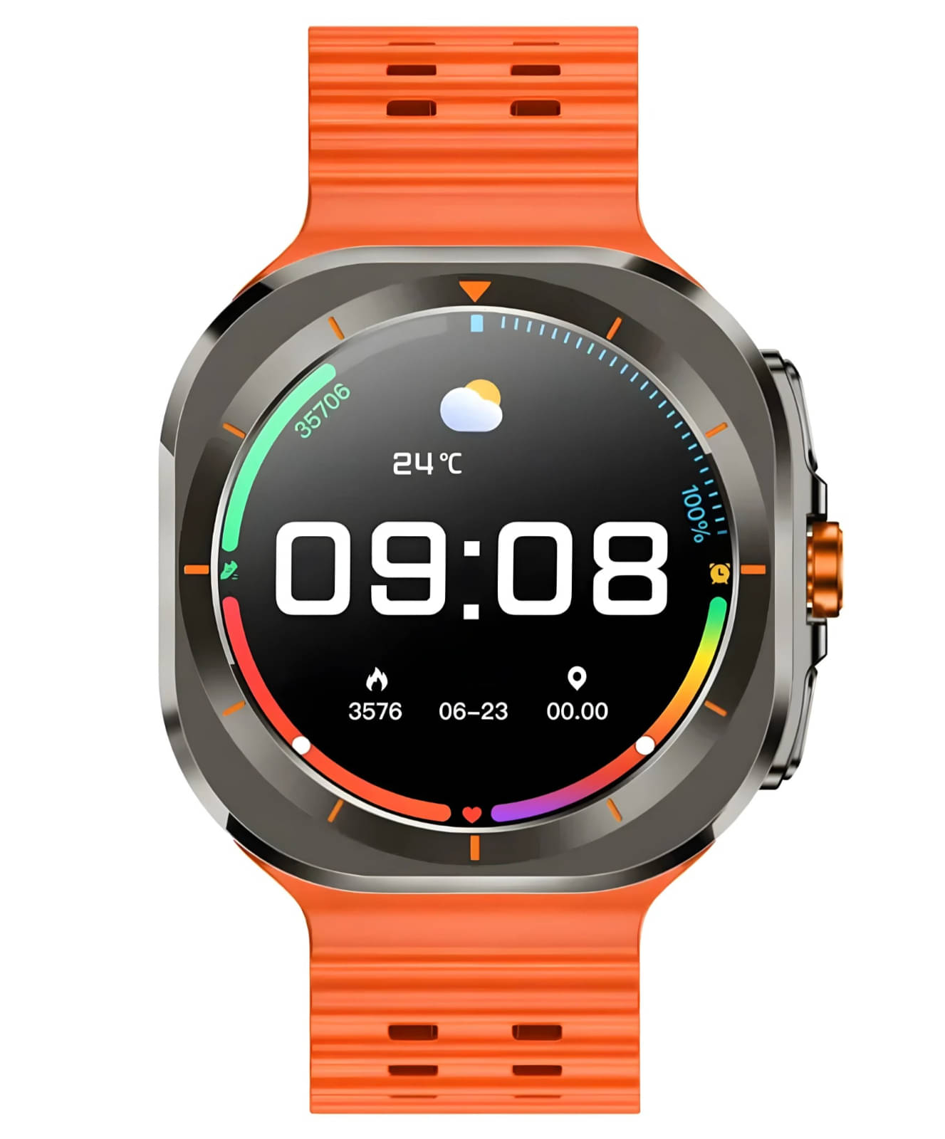     			COREGENIX IPS LCD BT Calling Smart Watch with Rubber Strap Upto 1-2 days Backup ( Orange )