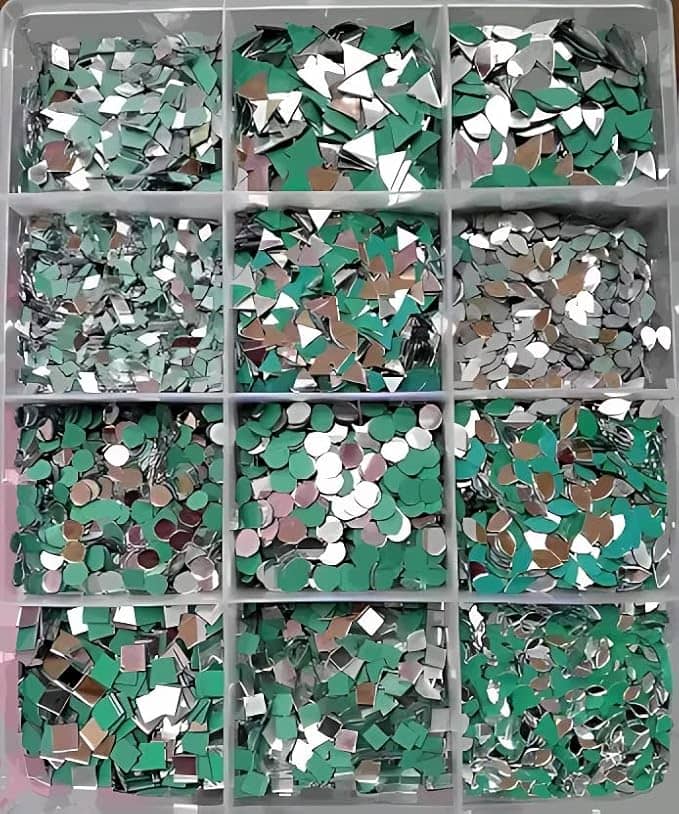 Cherry Tree Glass  Mirror Kit For Art & Craft Work, Lippan ( Pack of 1 )