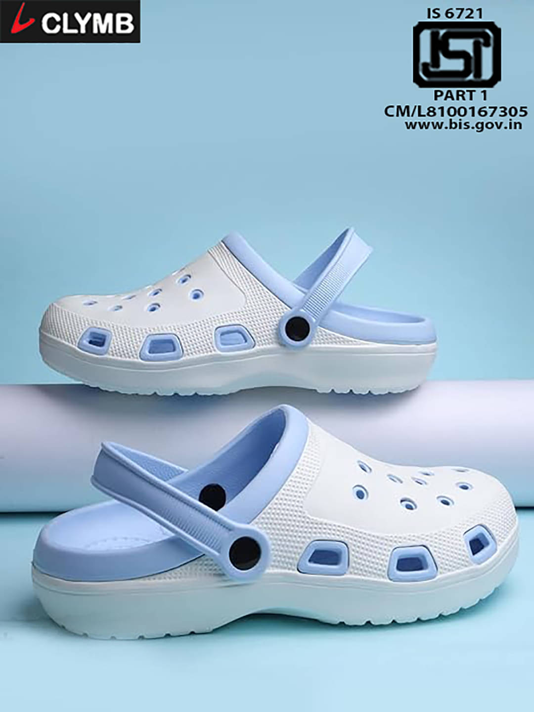    			Clymb - SkyBlue Men's Clogs