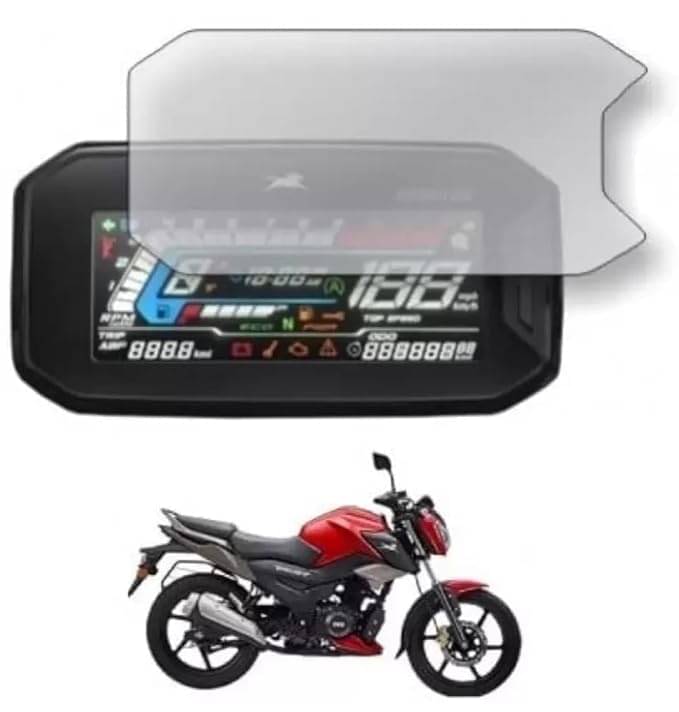     			Company Fitted Full Screen Coverage Screen Guard with Installation Kit For Touchscreen Display Compatible for TVS Raider 125