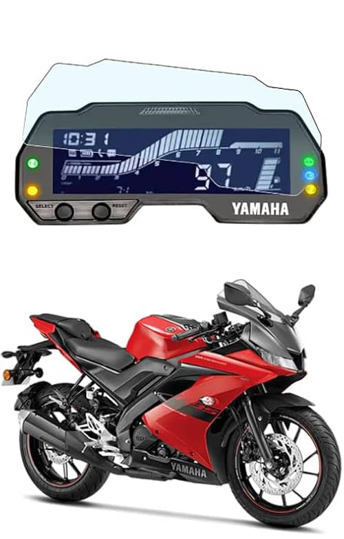 Company Fitted Full Screen Coverage Screen Guard with Installation Kit For Touchscreen Display Compatible for Yamaha R15 V3 Company Fitted Full Screen Coverage Screen Guard with Installation Kit For Touchscreen Display Compatible for Yamaha R15 V3