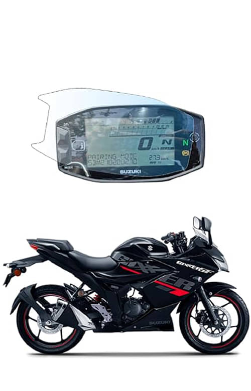 Company Fitted Full Screen Coverage Screen Guard with Installation Kit For Touchscreen Display Compatible for Suzuki Gixxer 125 Company Fitted Full Screen Coverage Screen Guard with Installation Kit For Touchscreen Display Compatible for Suzuki Gixxer 125