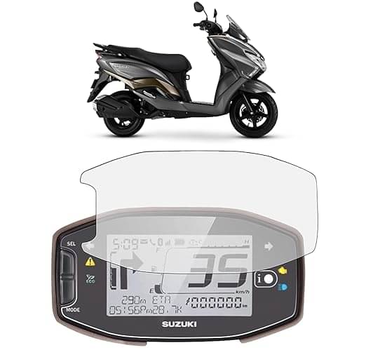 Company Fitted Full Screen Coverage Screen Guard with Installation Kit For Touchscreen Display Compatible for Suzuki Burgman Company Fitted Full Screen Coverage Screen Guard with Installation Kit For Touchscreen Display Compatible for Suzuki Burgman