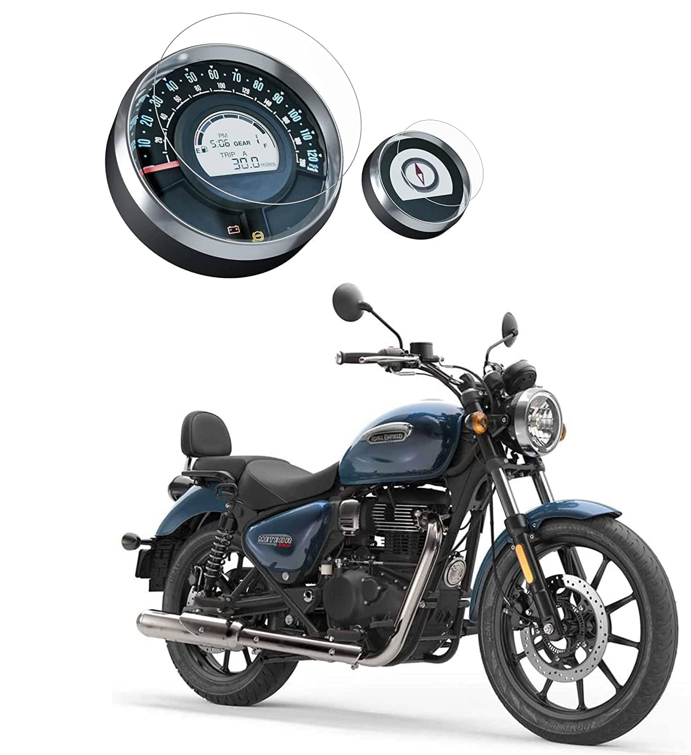 Company Fitted Full Screen Coverage Screen Guard with Installation Kit For Touchscreen Display Compatible for Royal Enfield Meteor 350 Company Fitted Full Screen Coverage Screen Guard with Installation Kit For Touchscreen Display Compatible for Royal Enfield Meteor 350