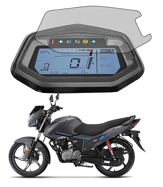 Company Fitted Full Screen Coverage Screen Guard with Installation Kit For Touchscreen Display Compatible for Hero Glamour Xtec Company Fitted Full Screen Coverage Screen Guard with Installation Kit For Touchscreen Display Compatible for Hero Glamour Xtec