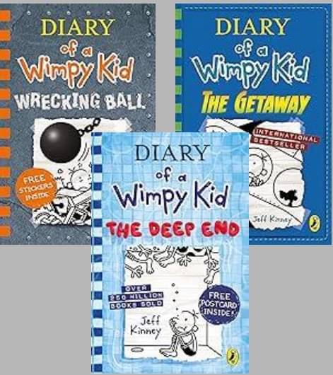 Diary of a Wimpy Kid: Wrecking Ball + Diary of a Wimpy Kid: The Getaway + Diary of a Wimpy Kid: The Deep End Diary of a Wimpy Kid: Wrecking Ball + Diary of a Wimpy Kid: The Getaway + Diary of a Wimpy Kid: The Deep End