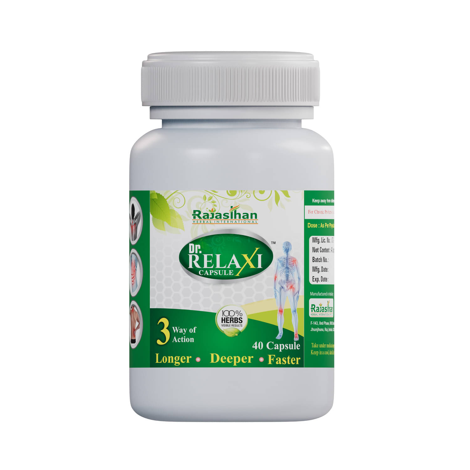     			Dr. RELAXI Give Relief from Joints Pain Capsule 40 no.s Pack Of 1