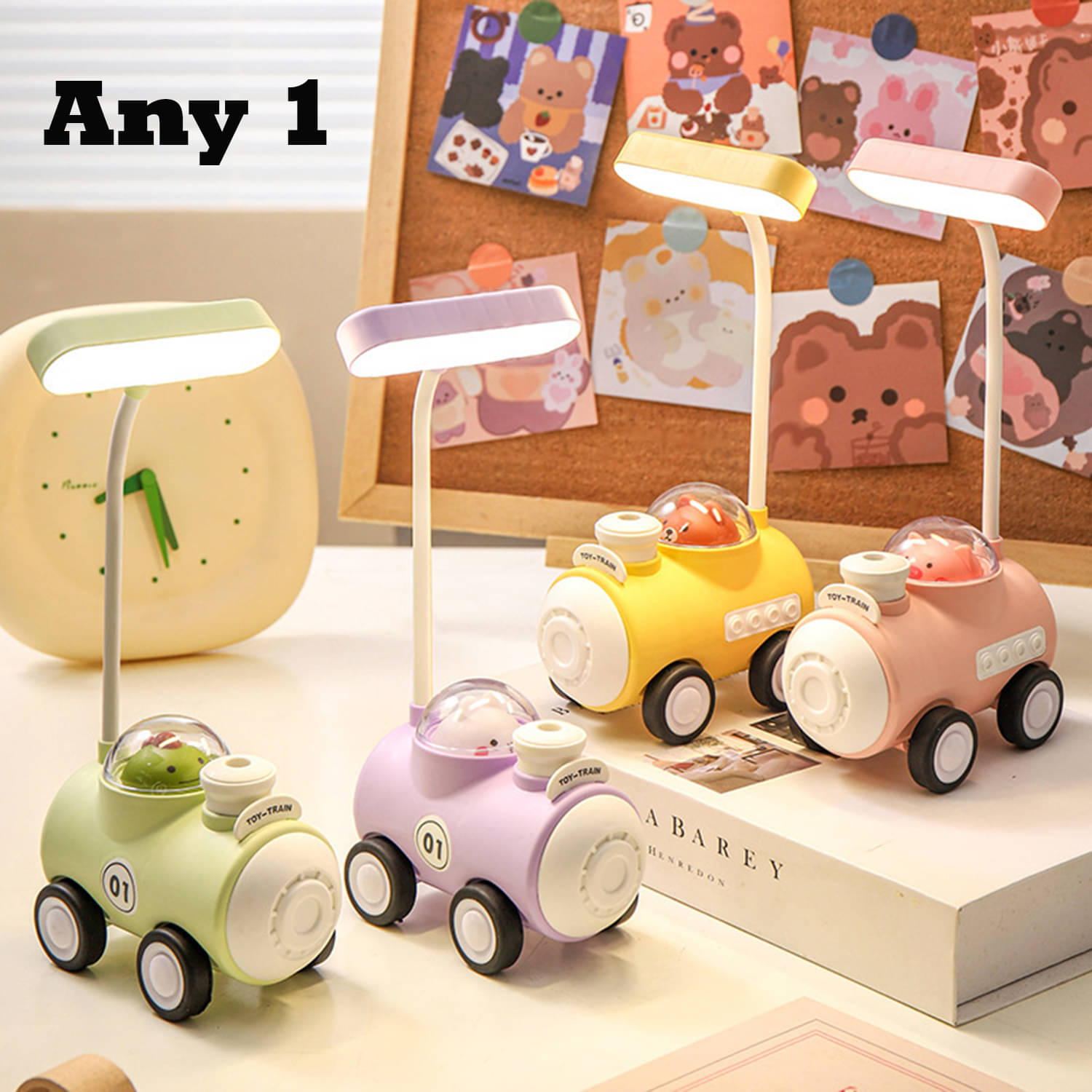     			Flenzy Multicolor Study Table Lamp ( Pack of 1 )