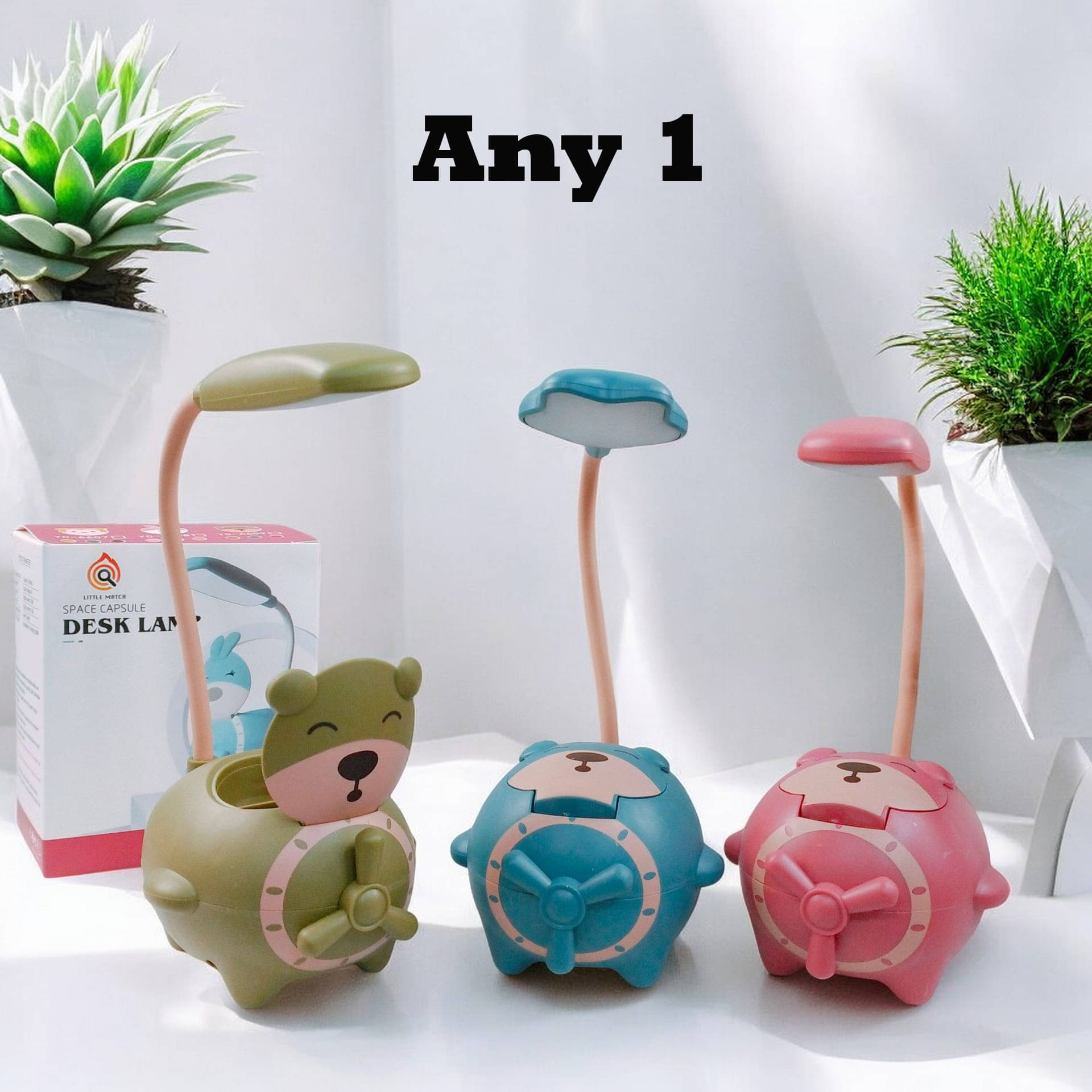     			Flenzy Multicolor Study Table Lamp ( Pack of 1 )