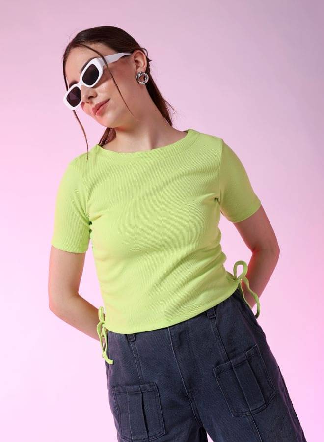 Freehand Women's Polyester Regular Top ( Green ) Freehand Women's Polyester Regular Top ( Green )