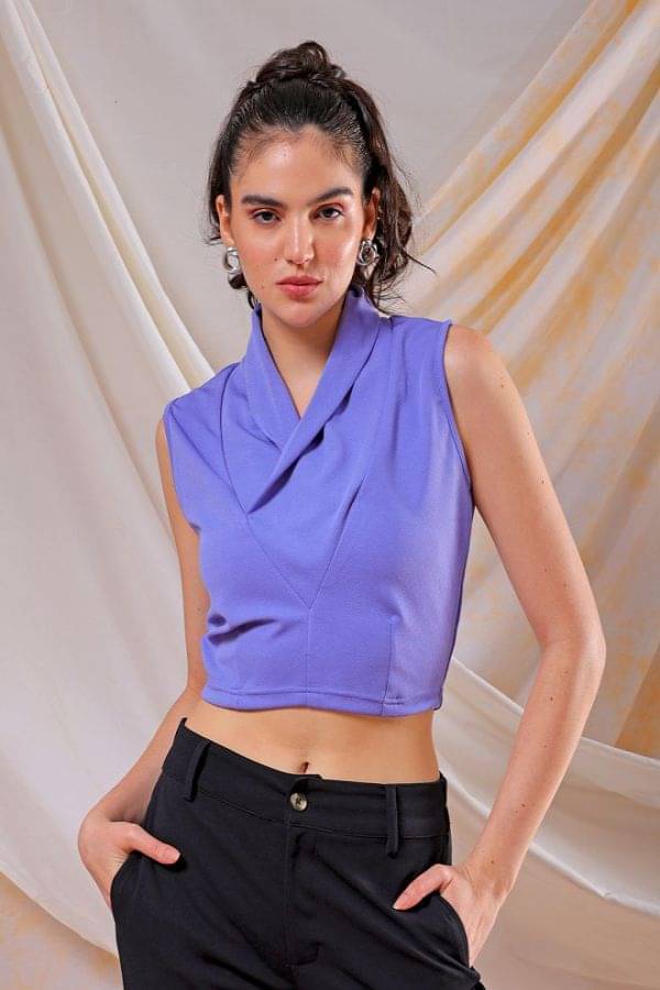 Freehand Women's Polyester Regular Top ( Purple ) Freehand Women's Polyester Regular Top ( Purple )