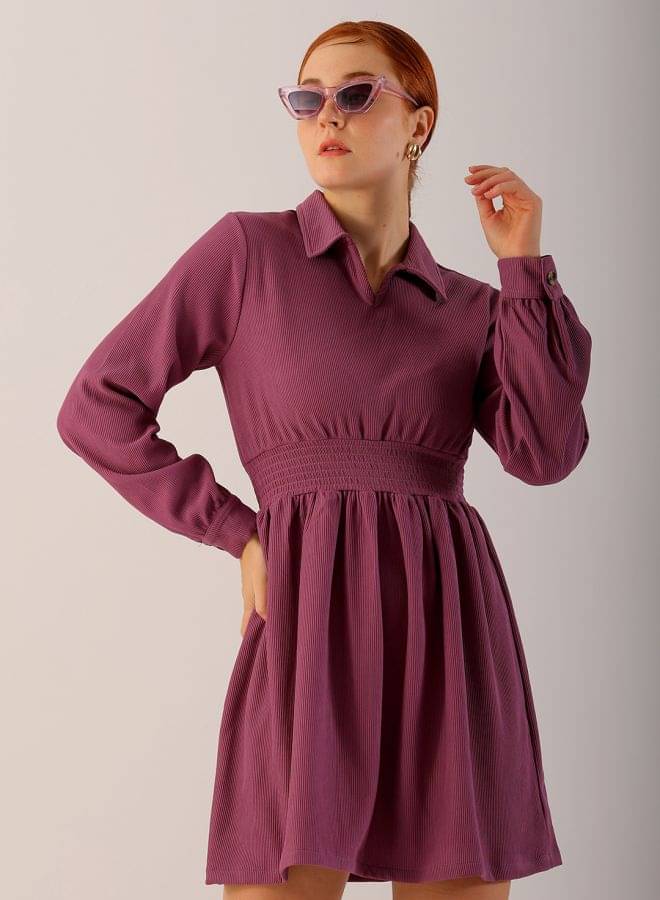     			Freehand Women Spandex Solid Wrap Dress ( Pink )