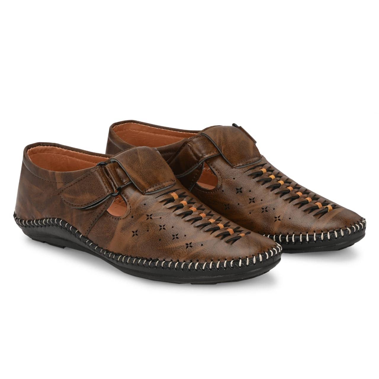 HATTOUN - Brown Men's Sandals
