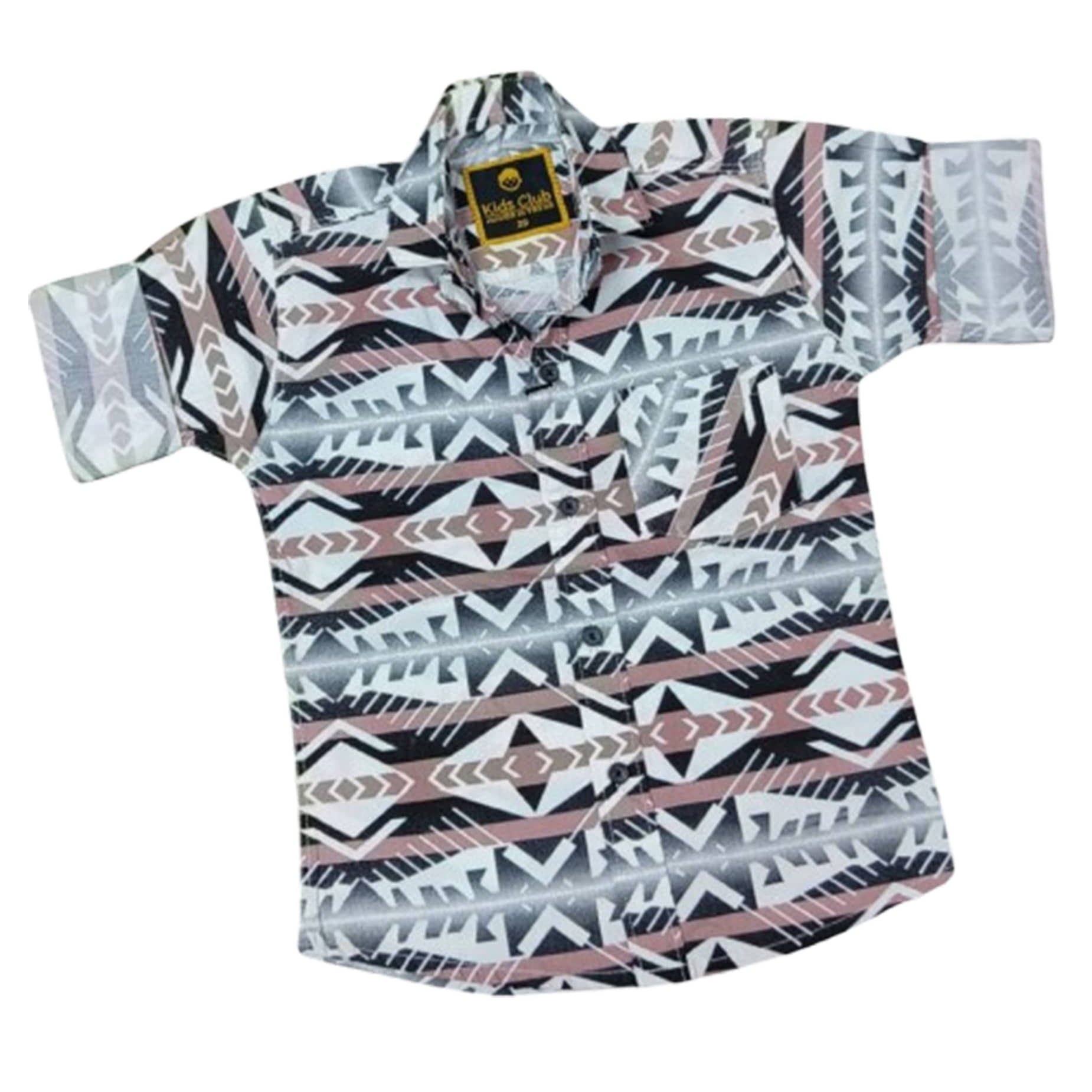 KIDS CLUB Pack of 1 Boys 100% Cotton Full Sleeves Shirt ( Pink )