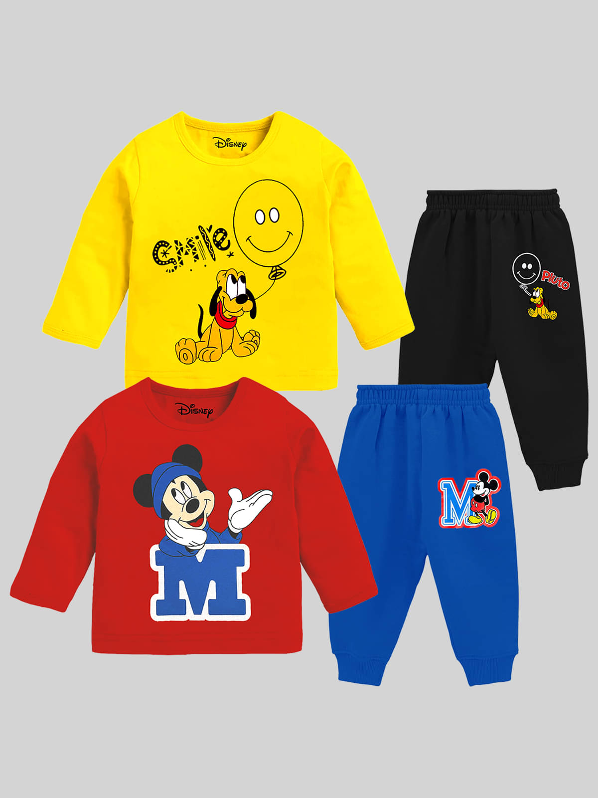     			Kuchipoo Pack of 2 Boys Cotton Blend T-Shirt & Pants Set ( Multicolor )
